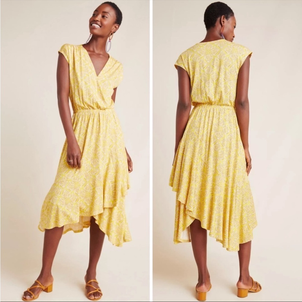 Anthropologie Maeve Fete Dress Midi Size XS